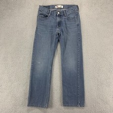 Levis Jeans Boys 16 Reg Blue 514 Straight Comfort Denim Medium Wash Casual 28x27