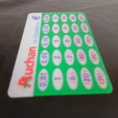 Card Auchan Converter Currency Franc Euro Azap Pat 2000 France N4890 - 第 9/11 張圖片