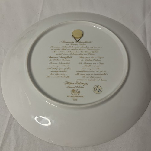 10” 1978 Princess Snowflake Decorative Wall Plate, Hutschenreuther, Limited Ed. - Picture 3 of 6