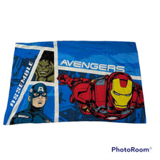 Marvel Avengers Assemble Pillowcase Double Sided Standard Iron Man Hulk 2012