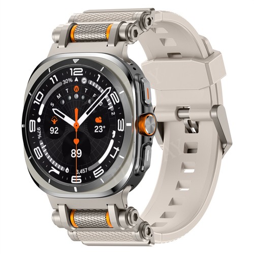Silikon + Metall Uhrenarmband Für Samsung Galaxy Watch Ultra 47mm Armband Ersatz - Picture 17 of 89