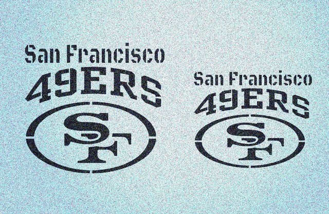 Set of 2 San Francisco 49ers Stencil Football Sport Stencils | eBay