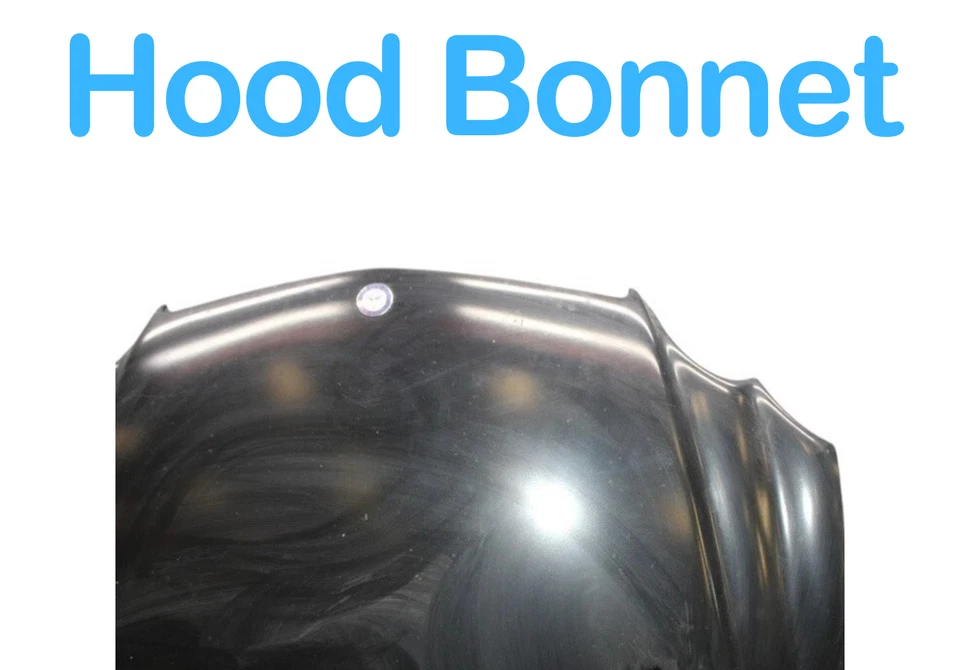 03-08 Mercedes SL500 SL550 SL55 AMG capó capó cubierta panel conjunto negro OEM Foto 2 de 4