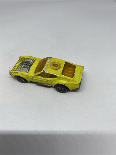Vintage Matchbox - No 44 Boss Mustang Yellow - Made in England - 1972 - Bild 4 von 11