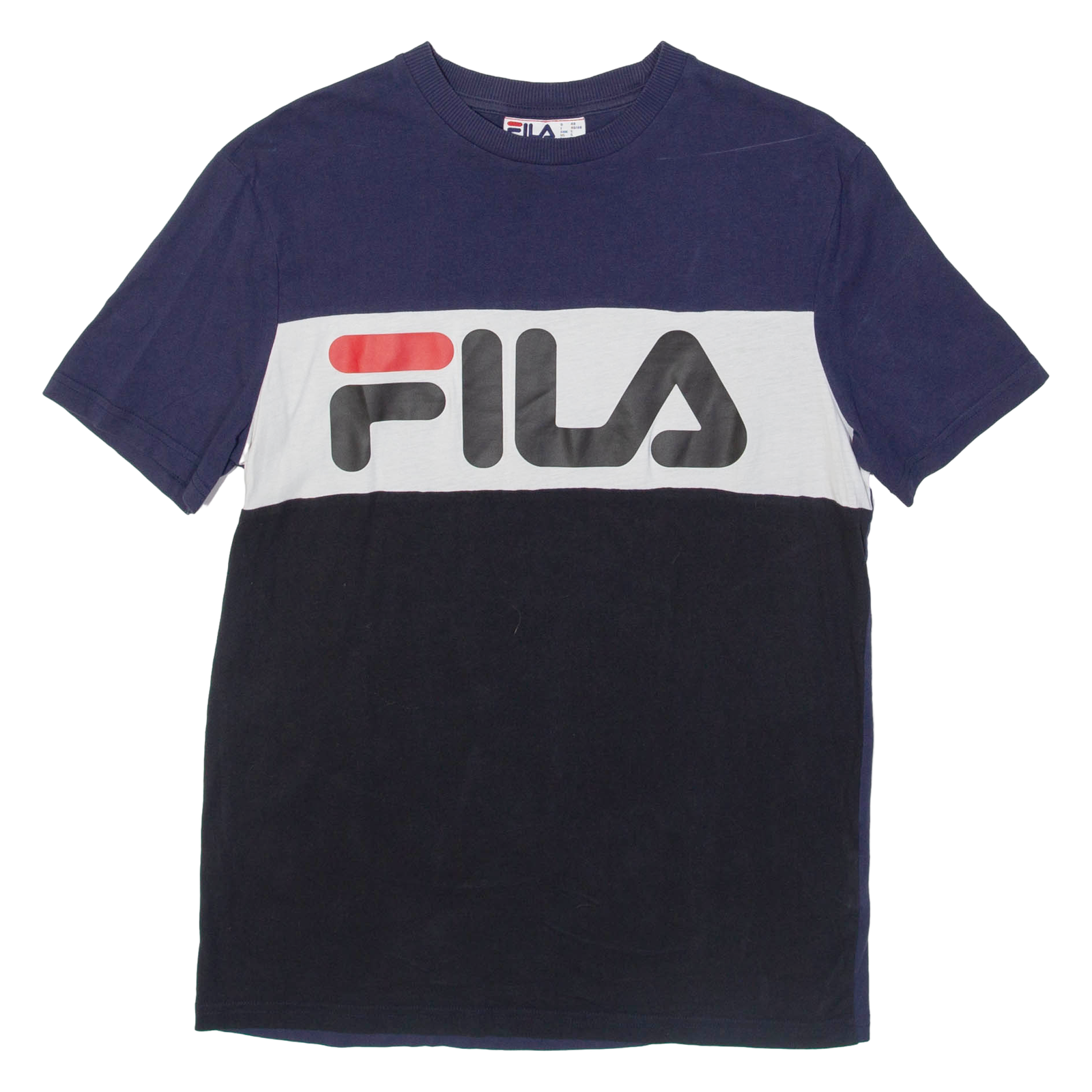 FILA T shirt uomo blu girocollo S