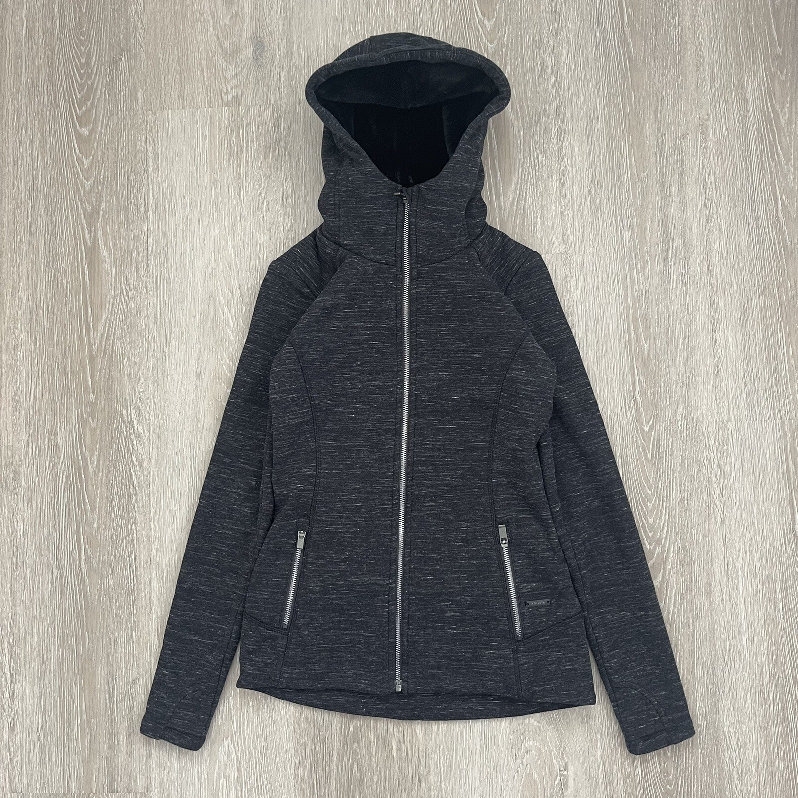 Athleta Luxe Stronger / Victory Hoodie FurLined Wome… Gem