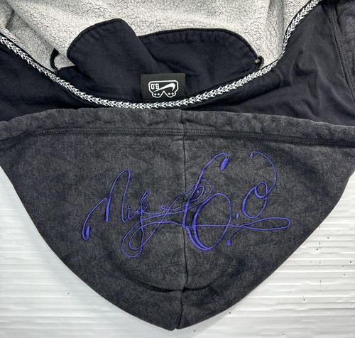 Nike 6.0 Men’s Vintage Skateboard Sweatshirt Hoodie Embroidered Black Sz Med - Picture 3 of 13