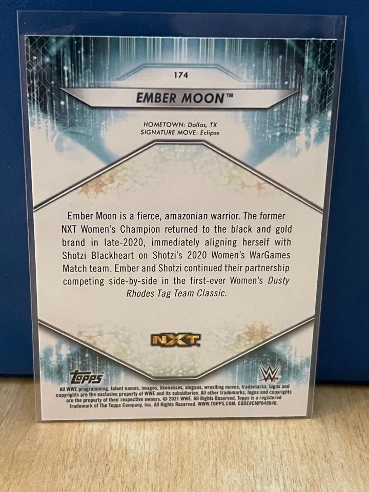 #174 Ember Moon - 2021 Topps WWE Wrestling - Image 2 of 2