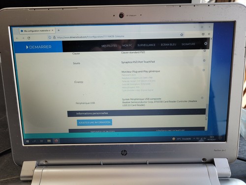 PC Portable HP Pavilion dm1 AMD E-350 1.90GHZ HDD 320Go Ram 3Go Windows 10 Pro - Photo 12/12