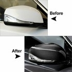 2PCS Real Carbon Fiber Side View Mirror Cover Caps For INFINITI Q60 2016-2021