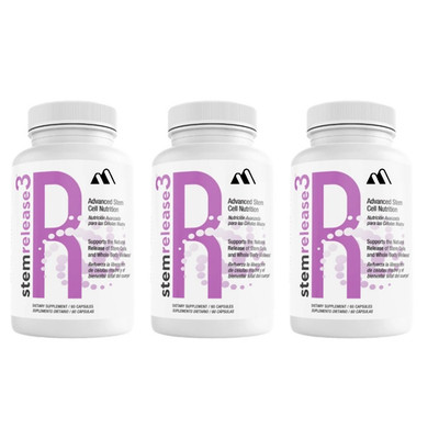 StemRelease3 SRE by StemTech 60 Capsules Advanced Stem Cell (Bundle of 3)