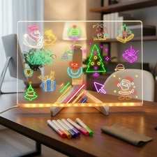 LED Glow Memo Board - Perfect Acrylic Board for Messages & Creative Expression