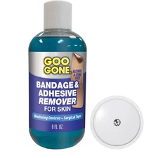 Bandage Adhesive Remover For Skin - 8 Ounce - Safe Method to Remove Sports Ta...