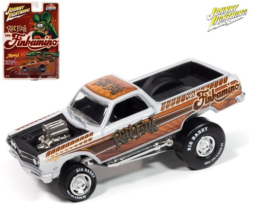 Johnny Lightning - Chevrolet El Camino 1967 Noire - Modèle Réduit 1:64 - Boîte Neuve