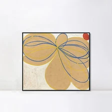 Framed Canvas Art The Seven-Pointed Star No. 1,1908 by Hilma Af Klint Home Decor