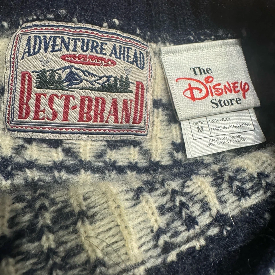 De Colección Disney Store Fair Isle Navidad M Lana Esquí Mickey Goofy Donald Foto 3 de 4