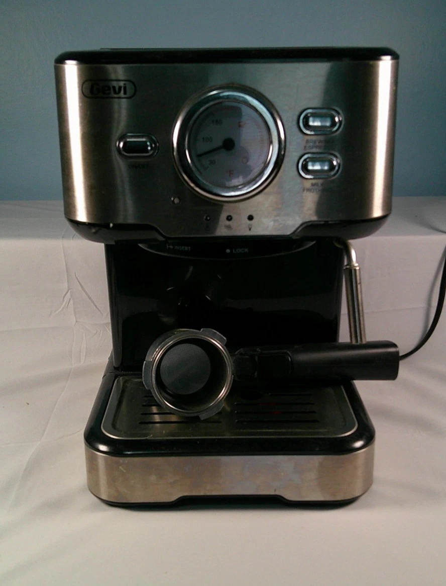 Espresso Coffee Machine with Steamer Compact Stainless Steel Expresso