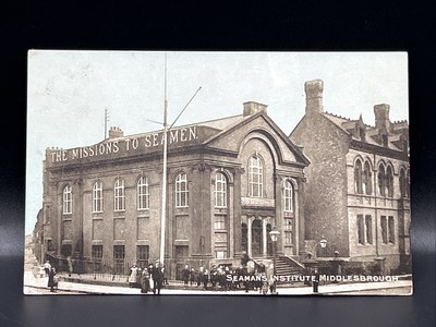 Seaman s Institute Middlesbrough adressiert an Fort Atkinson Wisconsin USA 1907