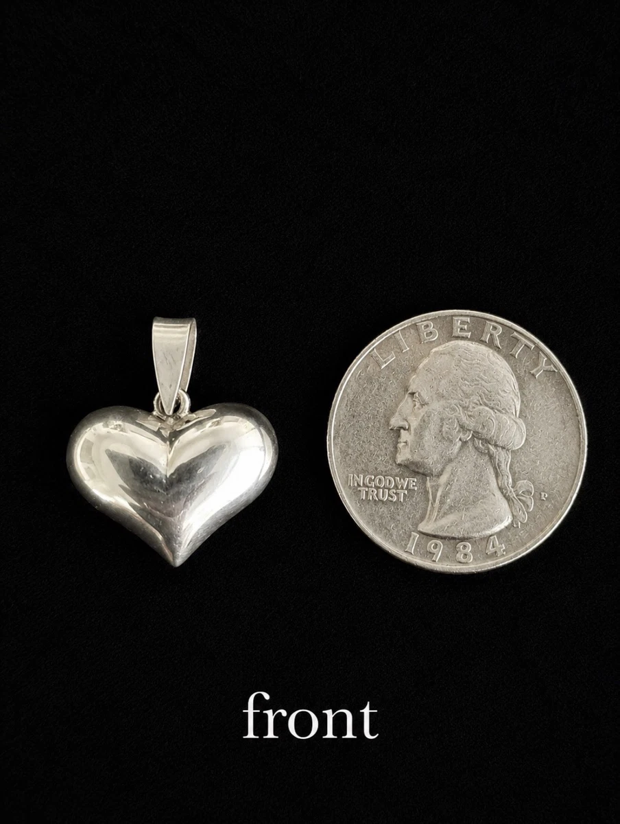puffy heart pendant products for sale | eBay