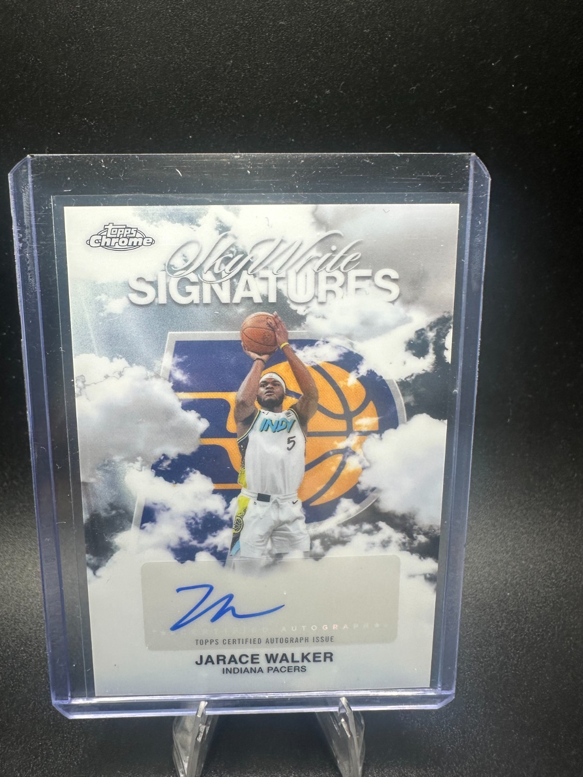 Jarace Walker 2025 Topps Chrome #SWS-JW Sky Write Signatures Price 