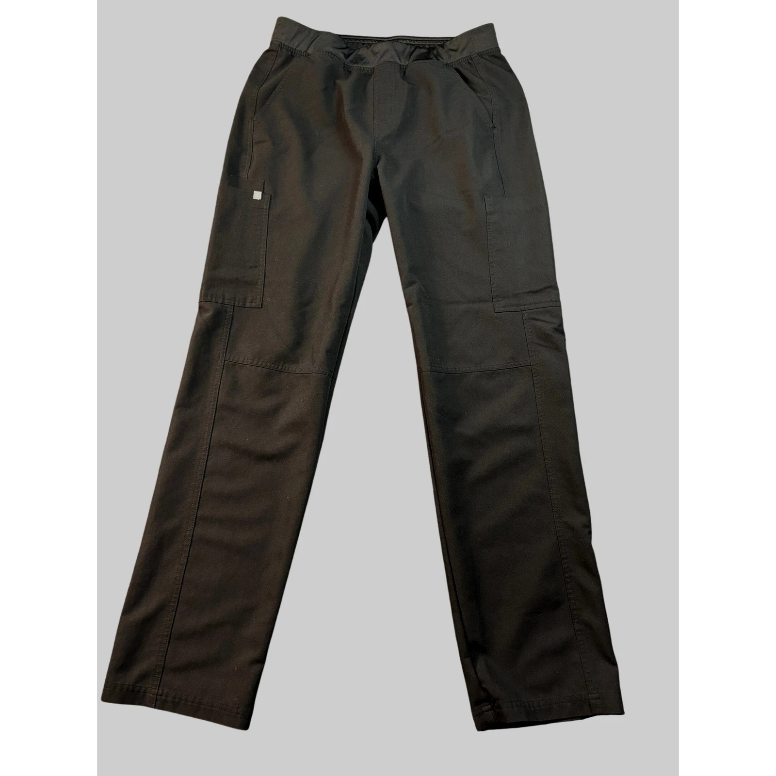 FIGS Axim Cargo Scrub Pants Mens Large Black Technical Collection T2001 Straight