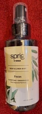 Sprig By Kohler Body & Linen Mist Clary Sage and Patchouli  4 fl.oz Focus, New