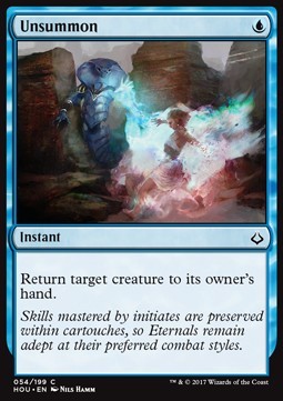 Magic/MTG Unsummon HOU-54 Common Englisch EX