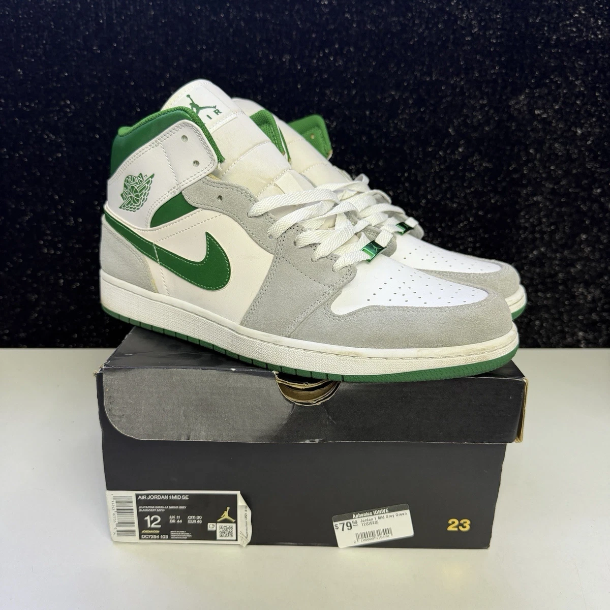 Jordan 1 SE Mid Grey Pine Green - огромный выбор по лучшим ценам