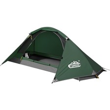 camppal 1 Person Tent for Camping Hiking Mountain Hunting 1 person, Green