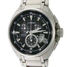Citizen Attesa Jet Setter Titanium Eco-Drive Mens Watch New From Japan
