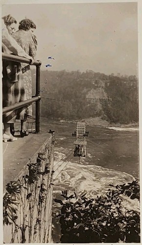 1920s 30s Photo Aerial Car Ride Niagra Falls Whirlpool Rapids Scenic - 第 1/3 張圖片