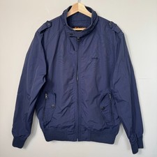 Giacca bomber Schott NYC blu navy cotone nylon stile militare zip XL