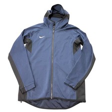 Nike Dri-FIT Showtime Full-Zip Hoodie Jacket Men's Small Blue Black