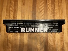 Medal Hanger Display Rack Running Medal Holder Wall Hanger with Top Shelf Black