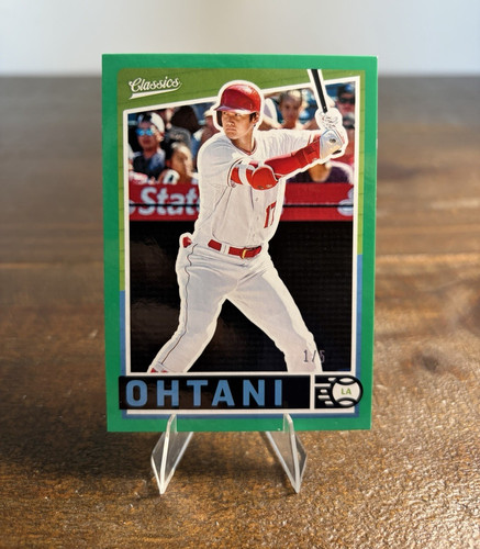 2019 Panini Classics Baseball Shohei Ohtani Green /5 #9