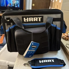 HART 16-inch  Tool Bag,with Full Length Zipper and Shoulder Strap Carry New