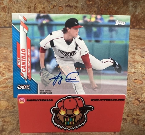 2020 Topps Pro Debut - #PD-143 Joey Cantillo /150 Blue AUTO RC - Picture 1 of 2