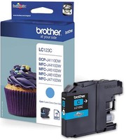 Original Brother Druckerpatrone LC-123 Cyan F. MFC-J 245 4410 Dw 4510 Dw 4610 Dw