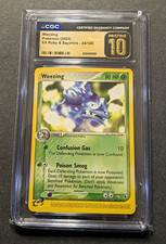 CGC 10 PRISTINE Pokemon TCG 2003 EX Ruby & Sapphire Weezing 24/109
