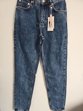 MNG Mango Mom Jeans Ankle Denim Blue Size 4 6