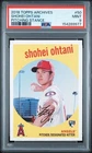 2018 Topps Archives Shohei Ohtani Rookie Card PSA MINT 9