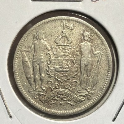 1903-H BRITISH NORTH BORNEO 2 1/2 CENTS COPPER NICKEL COIN-KM#4