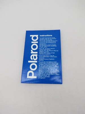 Polaroid 600 Plus Solar Calculator Promo Slim Pocket Vintage 80s  NEW