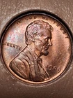 1909-P LINCOLN CENT. MS++++/BU/ GEM. COLLECTORS CHOICE. RED.