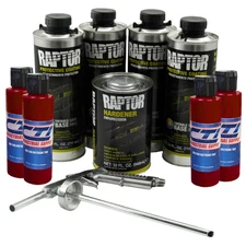 U-Pol Raptor Bedliner Kit Blood Red 4 Liters
