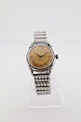 Vintage Benrus 1950s Three Star Tropical Patina Dial 17J Self