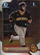 2022 Bowman #BCP-28 Brandon Valenzuela Chrome Prospects