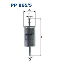Kraftstofffilter für Volvo C30 533 C70 2 542 S40 544 V50 545 id59484