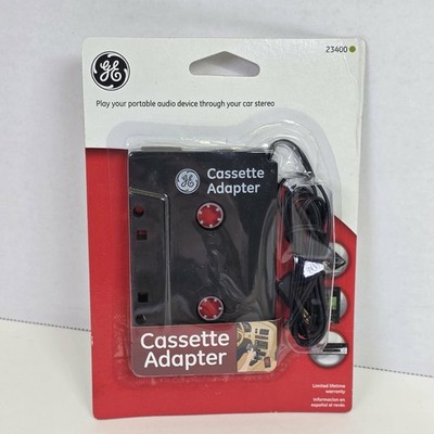 Cassette Adapter, Plug, GE 23400, Audio Tape - Car Stereo Converter, NEW NOS