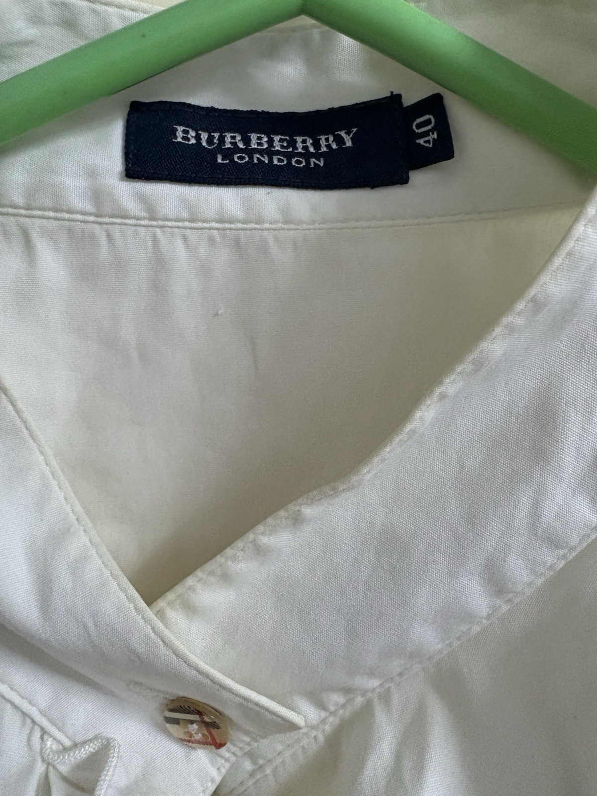 Burberry London Women's Blouse White - Size 40 - 100% Cotton - Elegant image 4